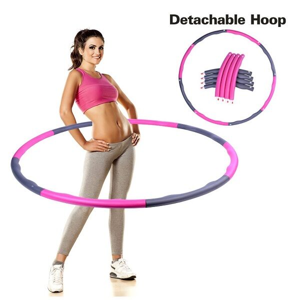 Cerceau Hula Hoop Fitness Intelligent Avec Poids - 24 Segments Réglables, Compteur De Tours - Perte De Poids, Massage Abdominal