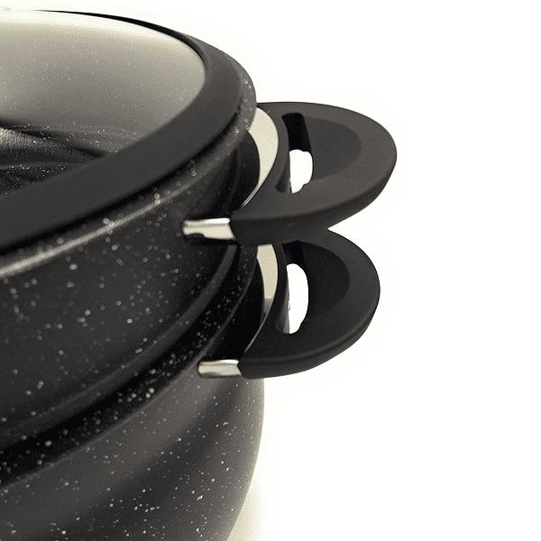 Couscoussier Effet Pierre Et Couvercle en Verre Couscoussier Effet Pierre Et Couvercle en Verre