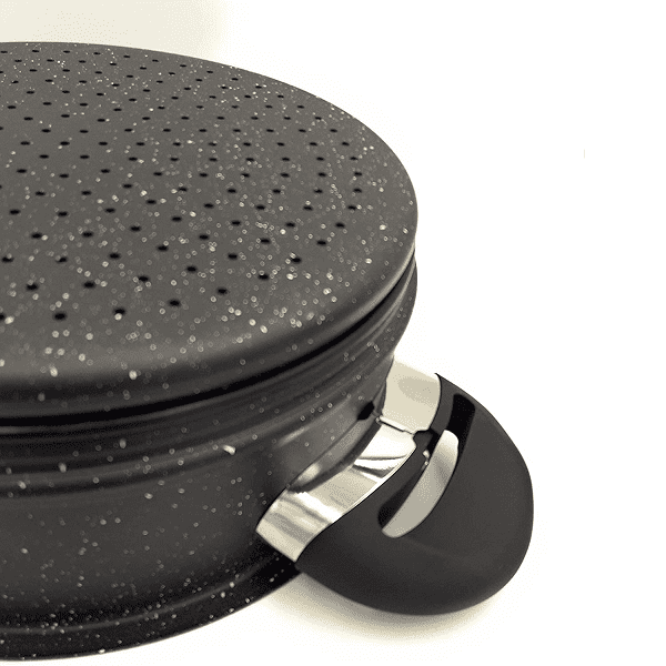 Couscoussier Effet Pierre Et Couvercle en Verre Couscoussier Effet Pierre Et Couvercle en Verre