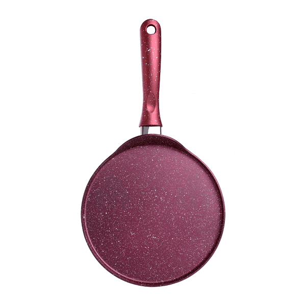 Poêle à crêpe Hascevher Granite 24 cm en acier inoxydable/revêtement antiadhésif Poêle à crêpe Hascevher Granite 24 cm en acier inoxydable/revêtement antiadhésif