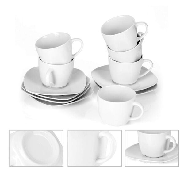 Set 6 Tasses et sous tasses à Café Expresso – SPROM Set 6 Tasses et sous tasses à Café Expresso - SPROM