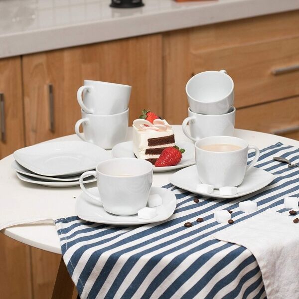 Set 6 Tasses et sous tasses à Café Expresso – SPROM Set 6 Tasses et sous tasses à Café Expresso - SPROM